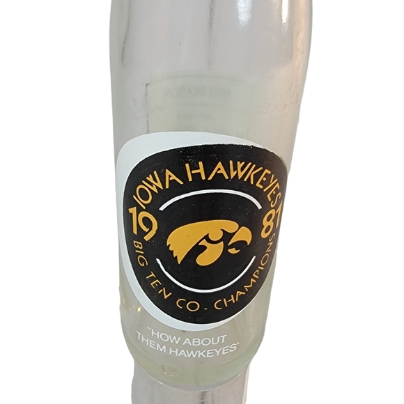 Iowa Hawkeyes Rose Bowl Coke Bottle 1981 Collectible How About Them Hawkeyes - Picture 2 of 5